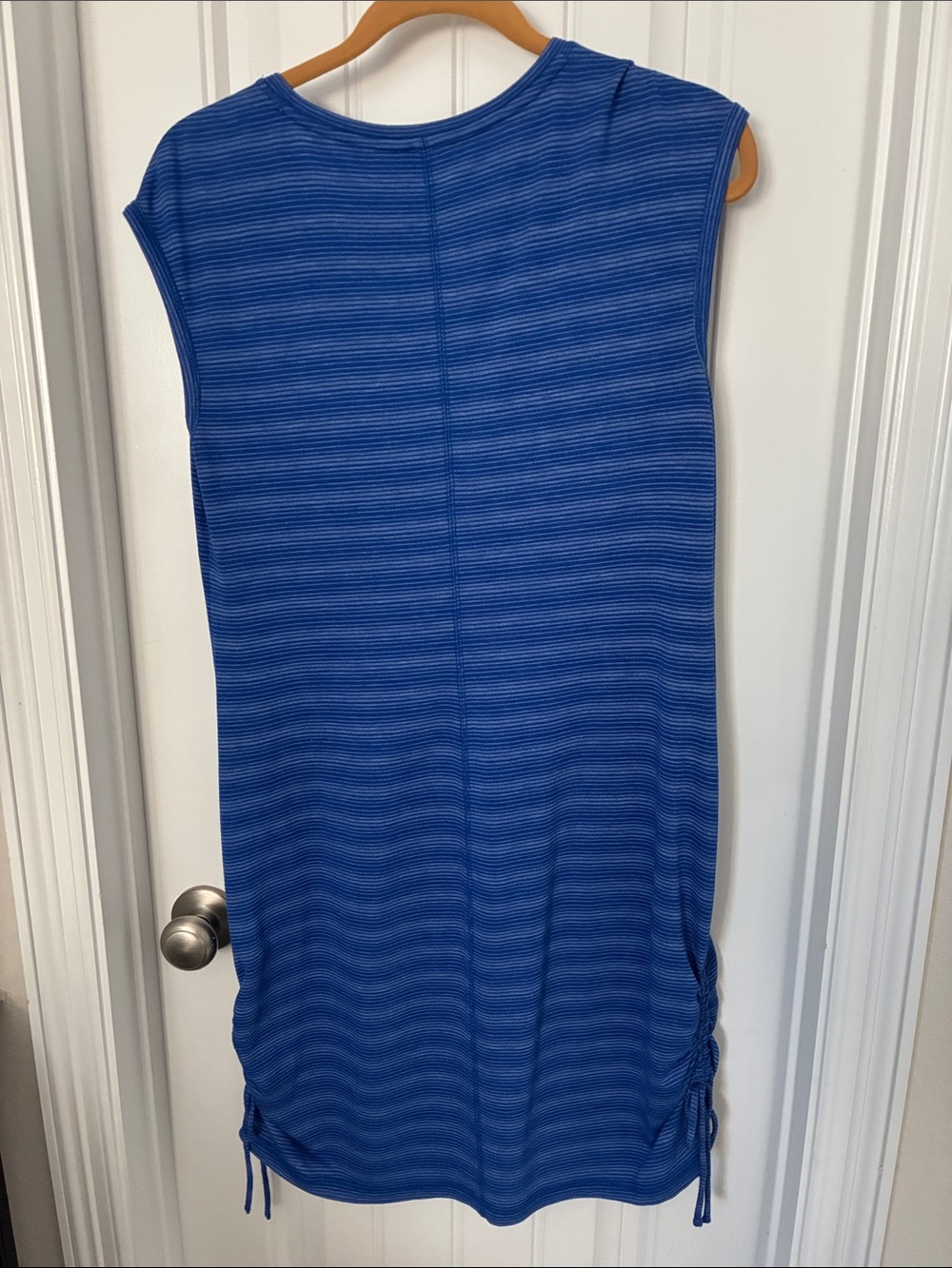 Talbots Blue Striped V‑Neck Swim Coverup - Picture 3 of 4